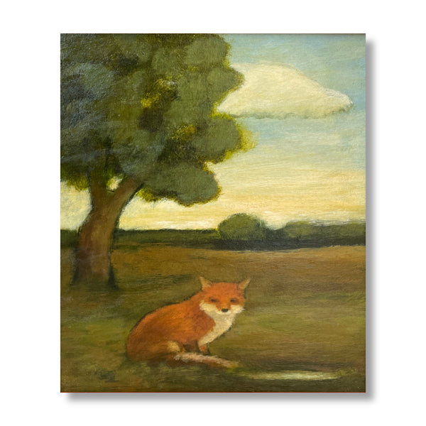 Laura Dronzek - Fox by a Tree